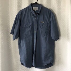 Columbia Short Sleeve Button Down Shirt Men's Size XL